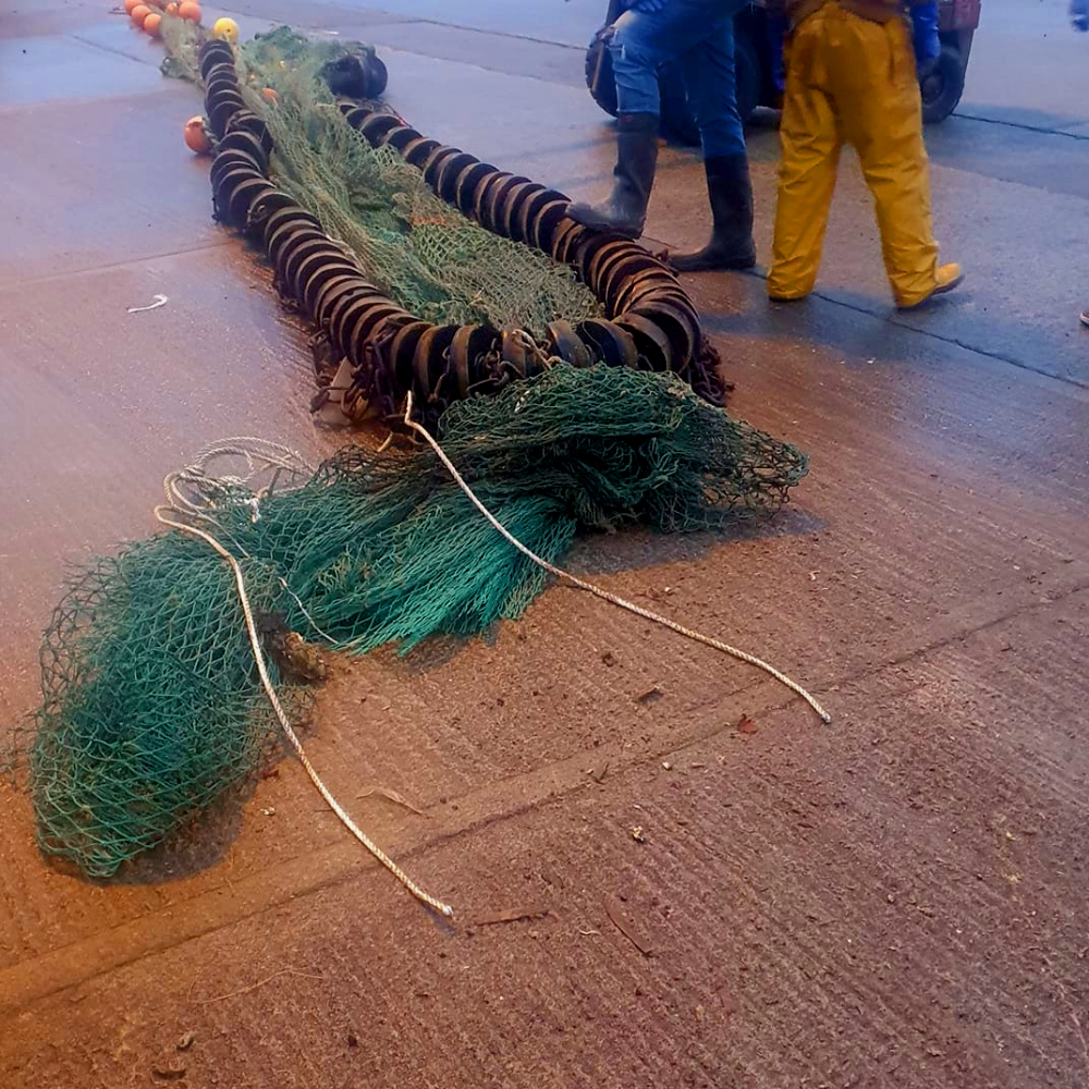 rossaveal trawl nets vandalised