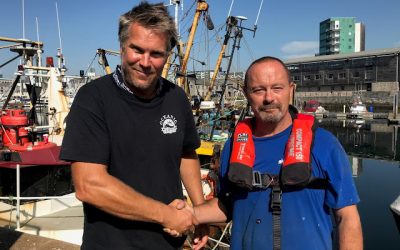 Fisherman issues stark warning after overboard brush with death