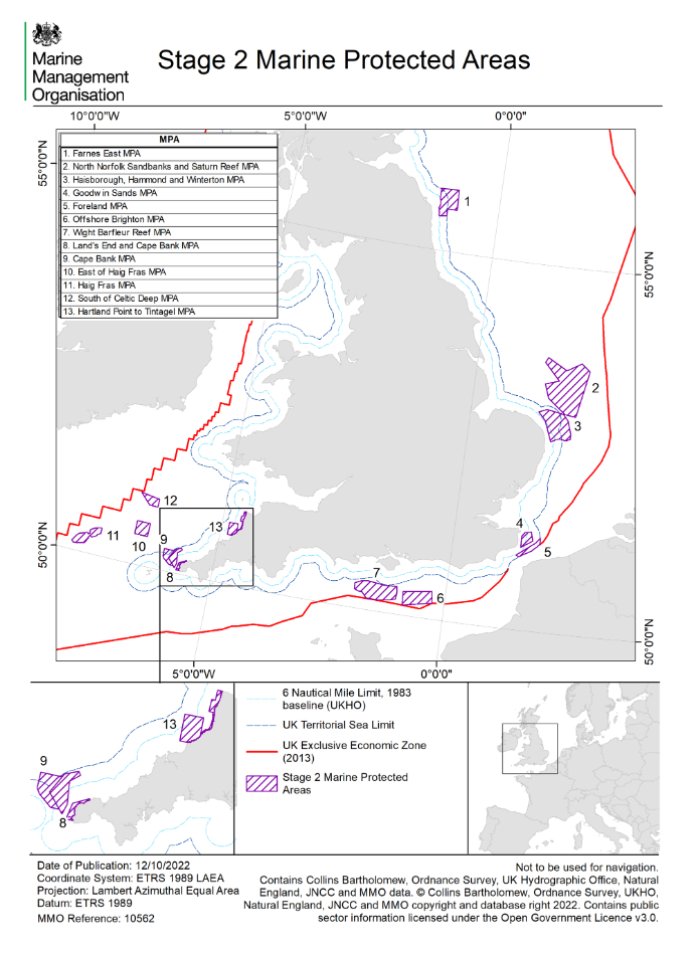 The UK Government has announced a consultation on removing harmful fishing activity from 13 more MPAs