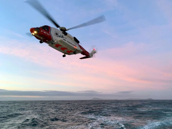 pressure mca coastguard helicopter